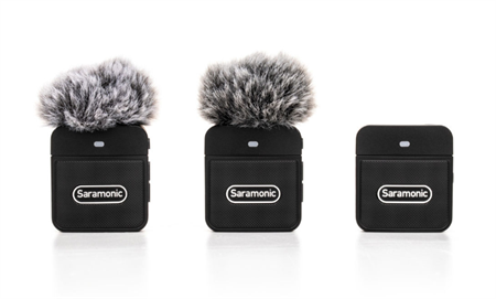 Saramonic mikrofonsystem med två sändare och en mottagare, 3,5mm